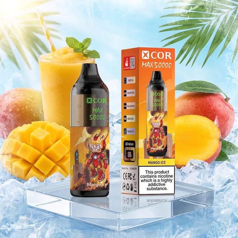 XCOR MAX 50000 – przezroczysty zbiornik, cyfrowy wyświetlacz LED | vapixo