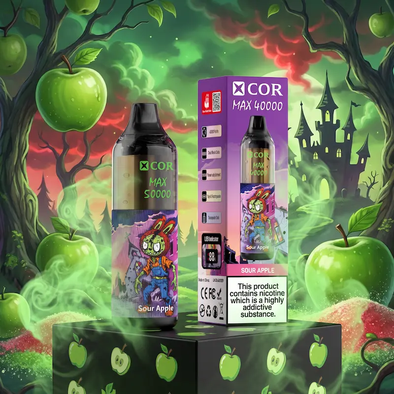 XCOR MAX 50000 – przezroczysty zbiornik, cyfrowy wyświetlacz LED | vapixo