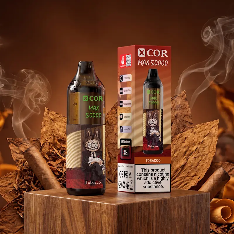 XCOR MAX 50000 – przezroczysty zbiornik, cyfrowy wyświetlacz LED | vapixo