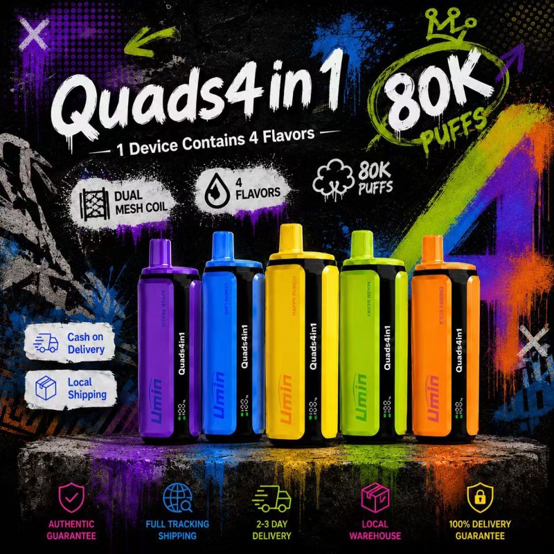 Umin Quads 4 in 1 80000 – modułowy system 4 smaków, ogromna wydajność | vapixo
