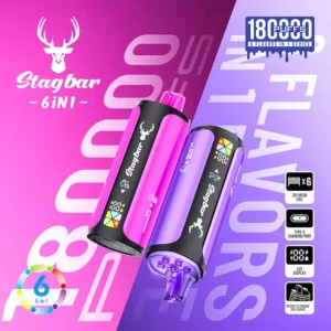 Stag Bar 6 in 1 180000 – 108ml, 6 smaków, innowacyjny vape podróżny | vapixo