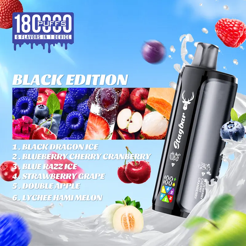 Stag Bar 6 in 1 180000 – 108ml, 6 smaków, innowacyjny vape podróżny | vapixo