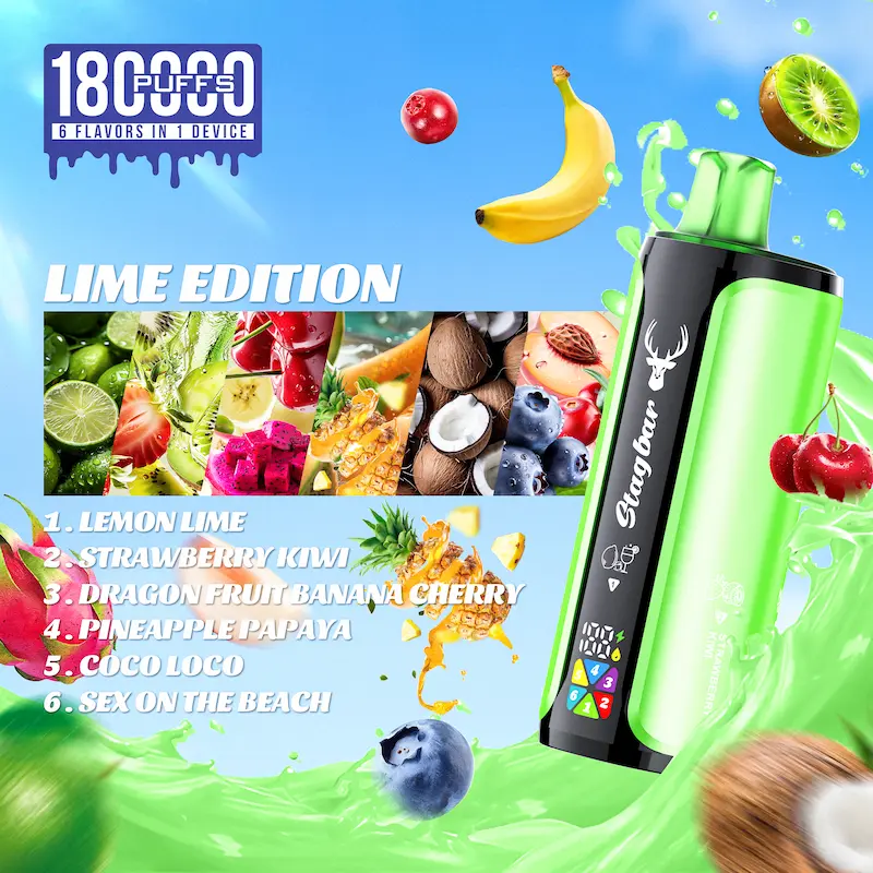 Stag Bar 6 in 1 180000 – 108ml, 6 smaków, innowacyjny vape podróżny | vapixo