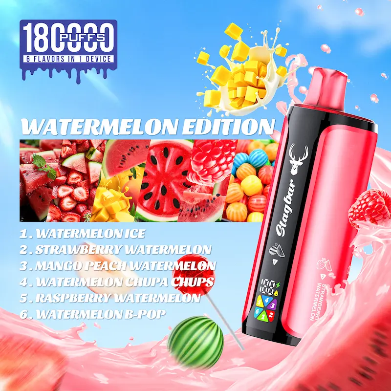 Stag Bar 6 in 1 180000 – 108ml, 6 smaków, innowacyjny vape podróżny | vapixo